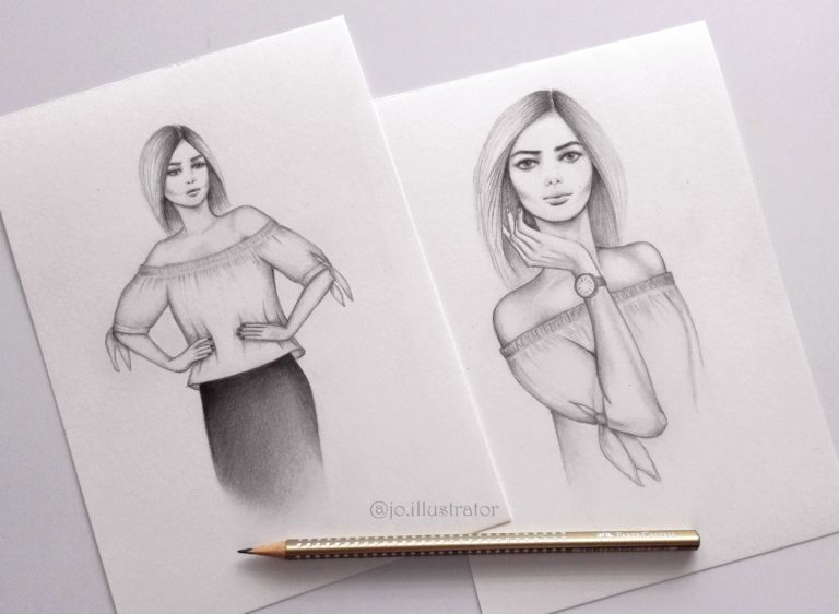 Pencil fashion illustrations – Zaful accessories